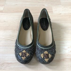 Coconuts by Matisse ‘Ferris’ Green Beaded Heels